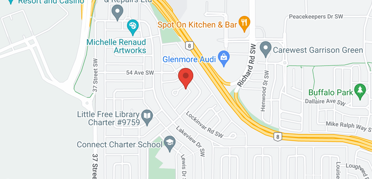 map of 5607 LADBROOKE Place SW